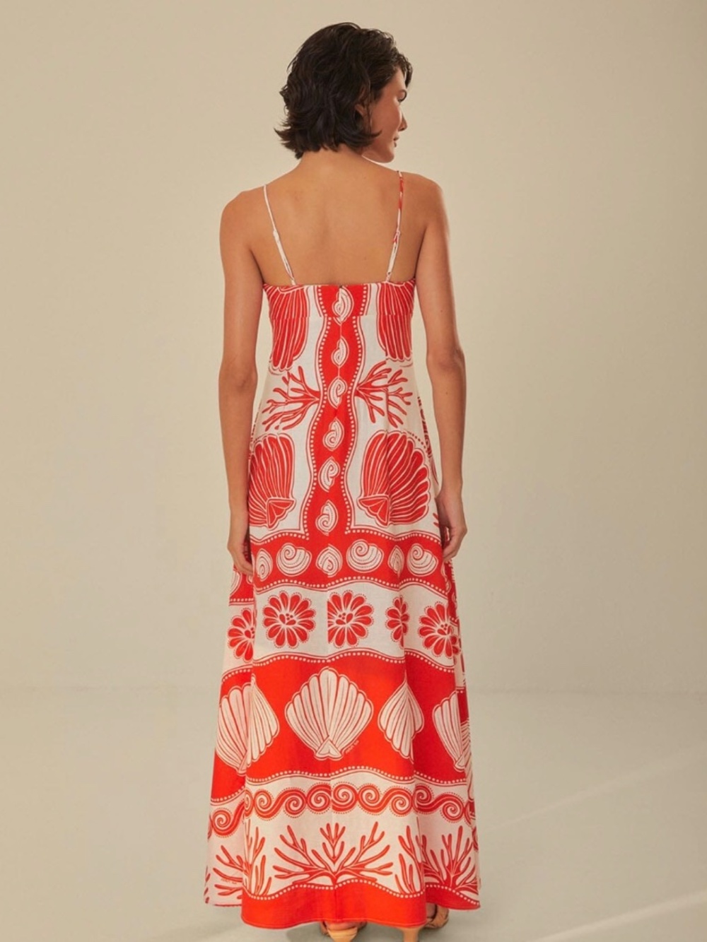 Farm Rio White Ainika Shell Maxi Dress - Picture 2 of 10